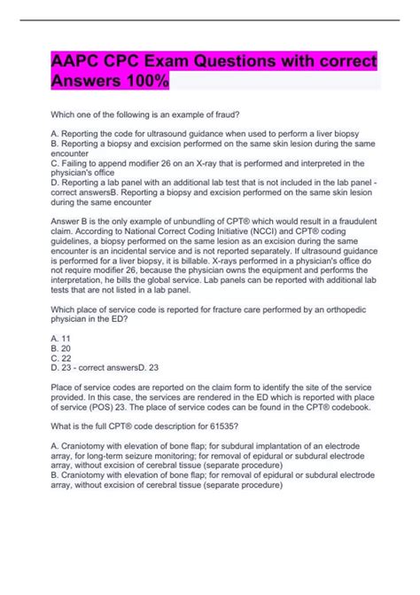 aapc cpc exam results|Certification Exam Questions and Answers .